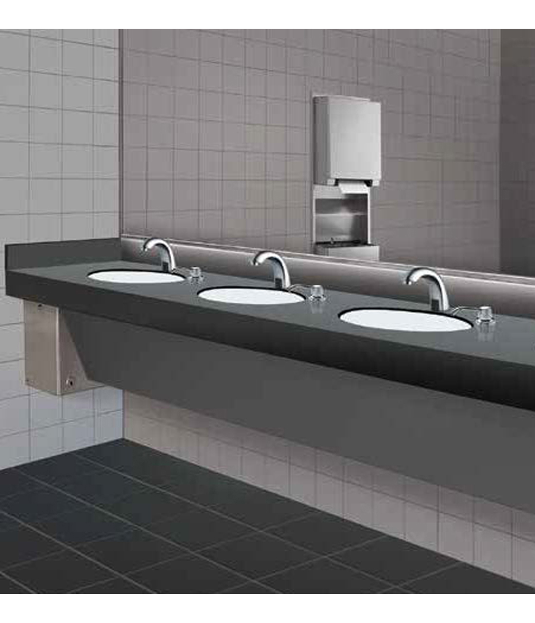 SureFlo® Cabinet for Manual Multi-Feed Foam or Liquid Soap Dispensing ...