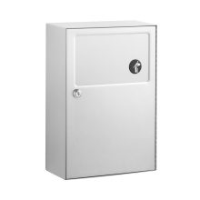 Surface-Mounted Sanitary Napkin Disposal, Satin Finish, 1.3-Gallons