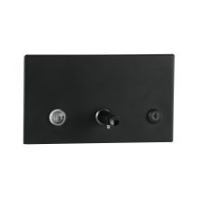 Recessed Manual, Liquid Soap Dispenser, Matte Black, 45-fl oz.