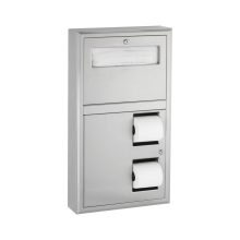 Surface-Mounted Toilet Tissue Dispenser and Seat-Cover Dispenser