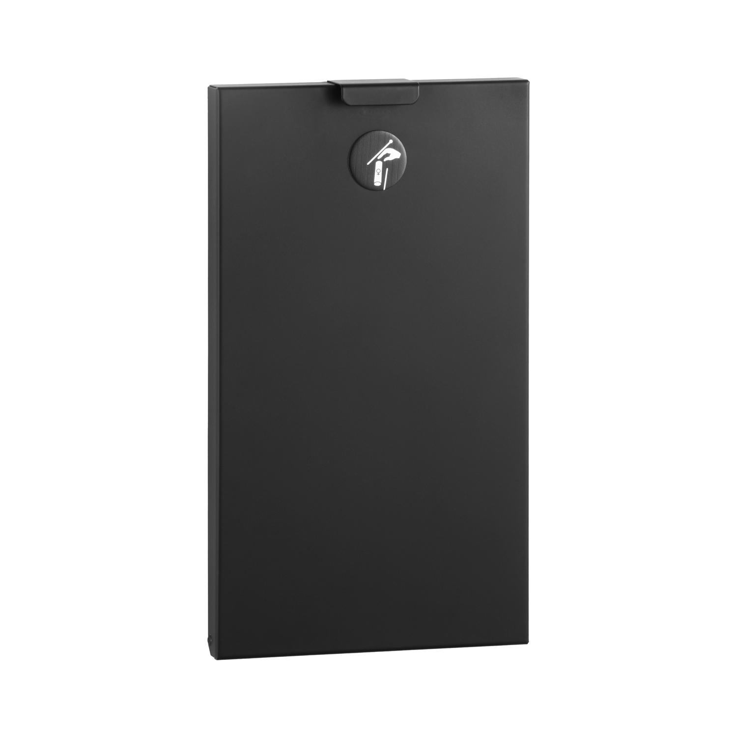 Recessed Sanitary Napkin Disposal, Matte Black, 0.5-Gallon