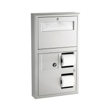 Surface-Mounted Toilet Tissue / Seat Cover Dispenser / Waste Disposal