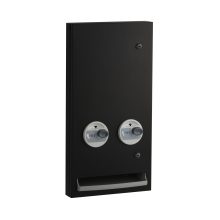 Semi-Recessed Napkin-Tampon Dispenser, Free Operation, Matte Black