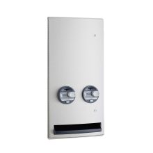 Recessed Napkin-Tampon Dispenser, 25-Cent Operation, Satin Finish
