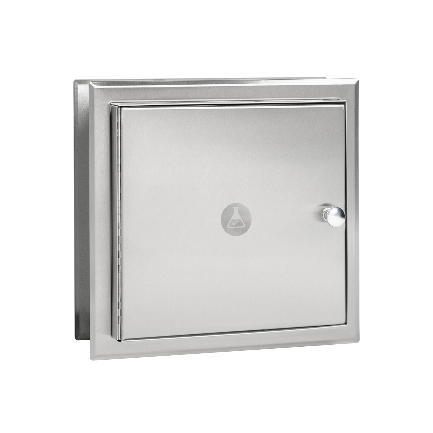 Recessed Specimen Pass-Through Cabinet, Satin Finish
