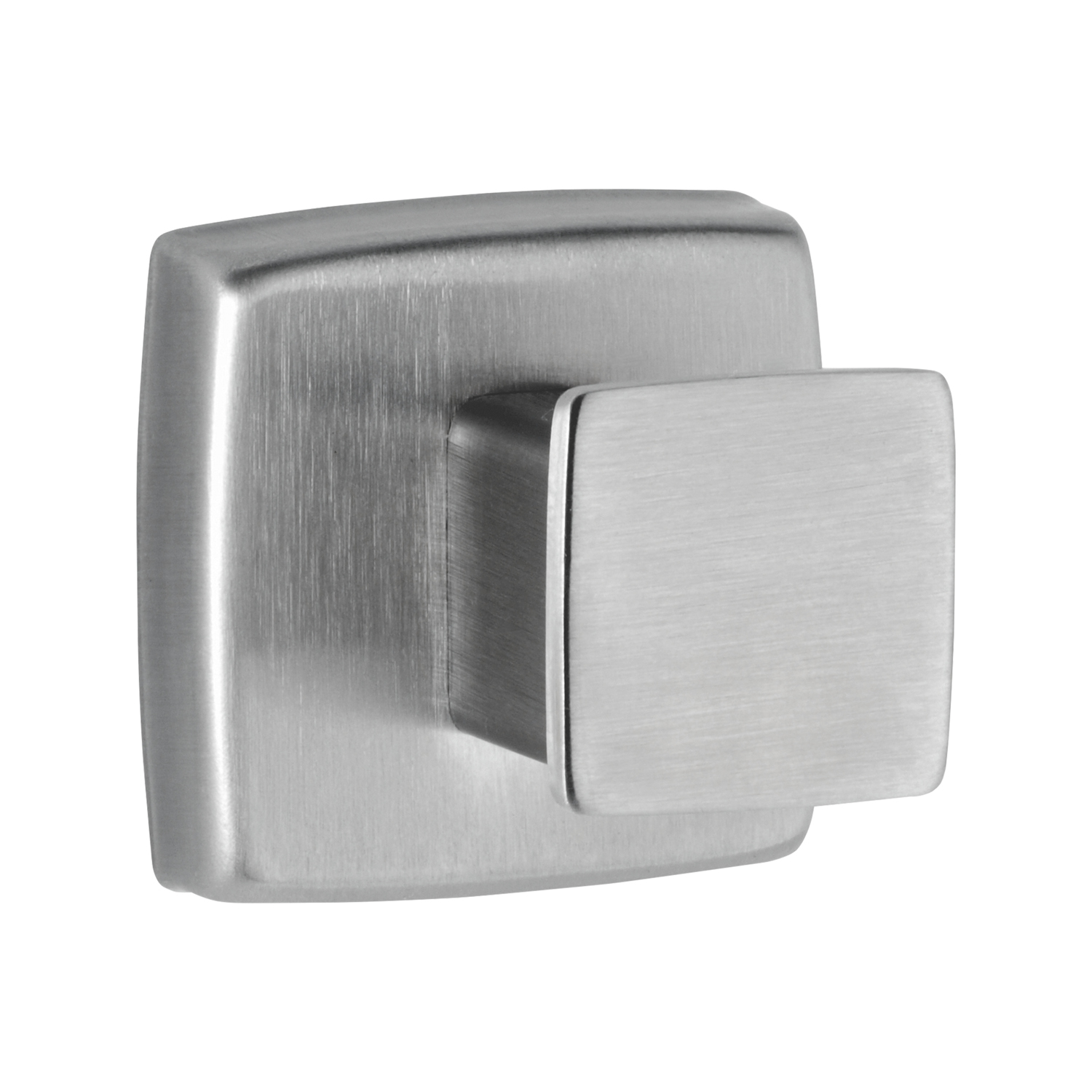 Surface-Mounted Single Robe Hook, Satin Finish