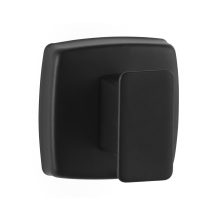 Surface-Mounted Single Robe Hook, Matte Black