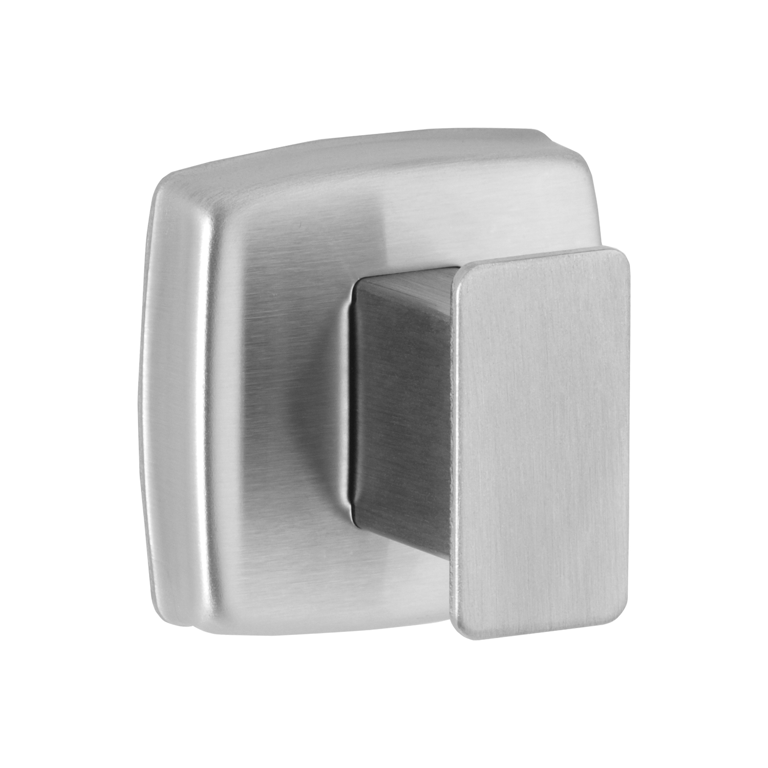 Surface-Mounted Single Robe Hook, Satin Finish
