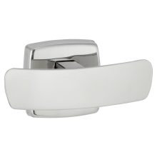 Surface-Mounted Double Robe Hook, Bright Polished