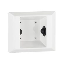 Semi-Recessed Toilet Paper Holder, Ligature Resistant, White Powder-Coated