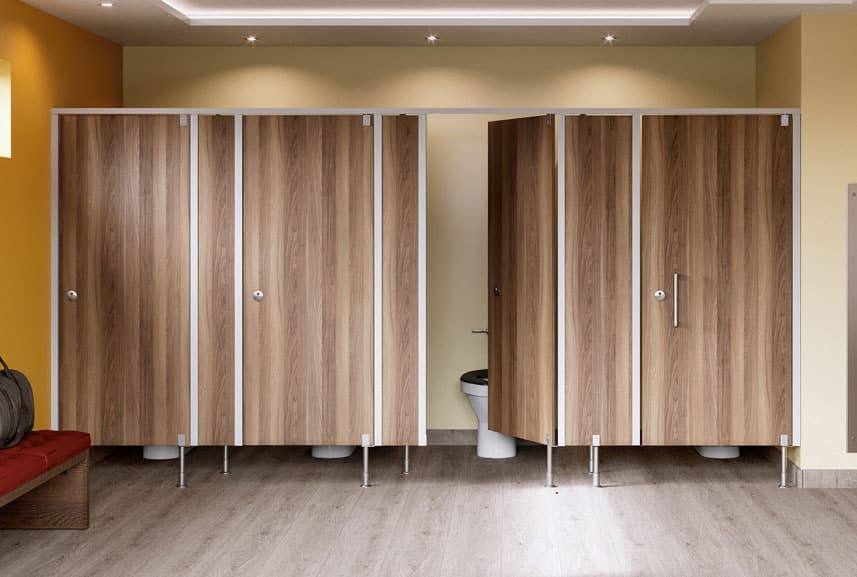 Bobrick Evolve Partitions in Brown